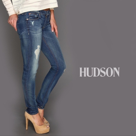 Hudson vintage straight leg jeans - Picture 3 of 12
